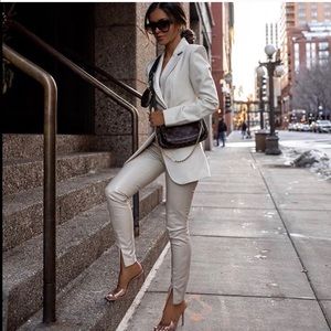 ZARA faux leather leggings